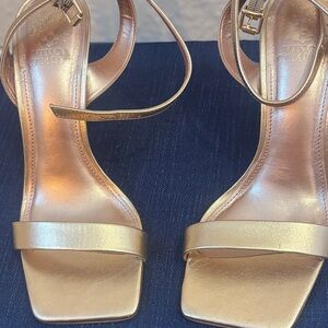Nine West Gold Women's Heeled Sandals